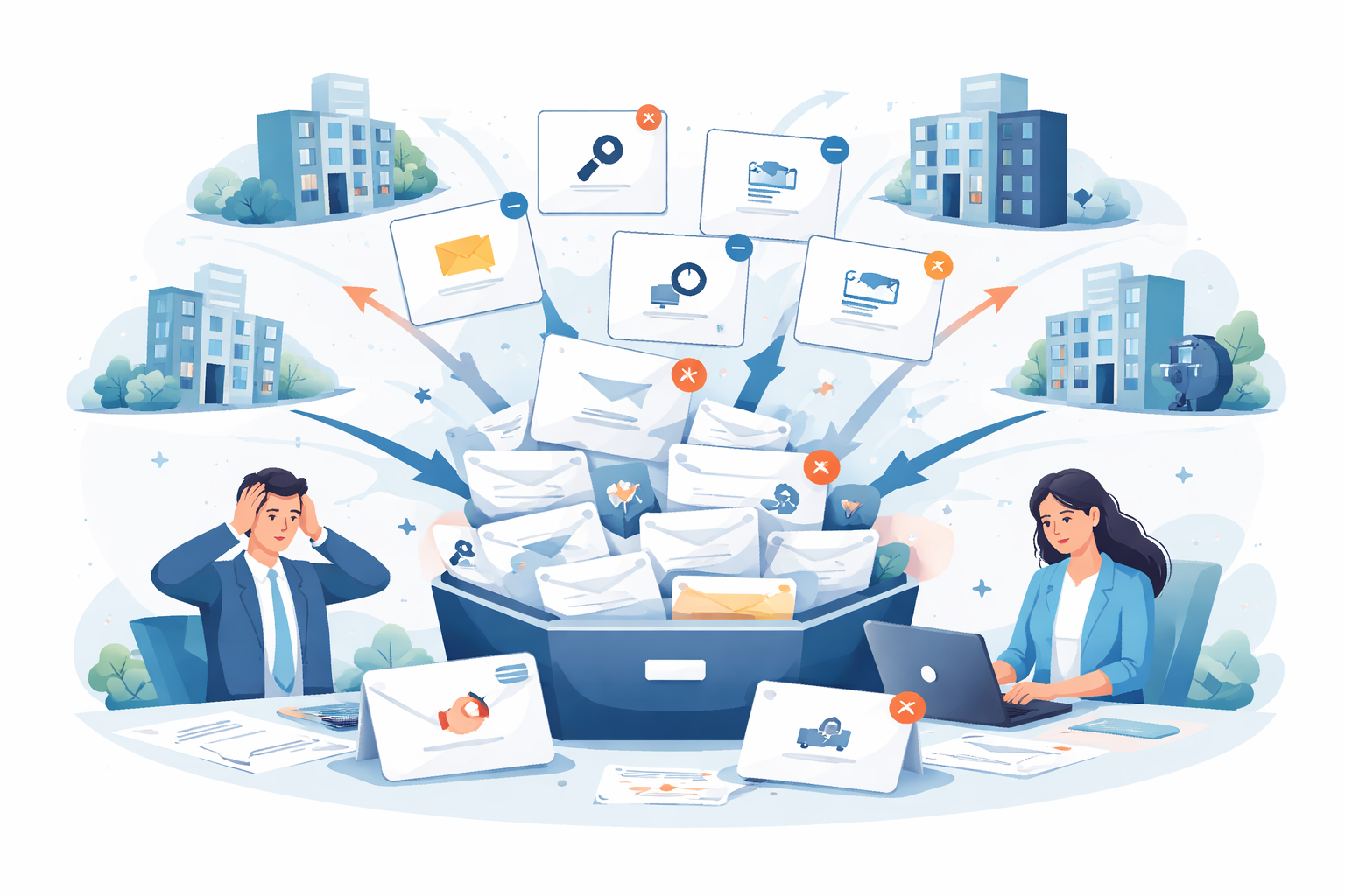 Overflowing inbox before Pippin triage